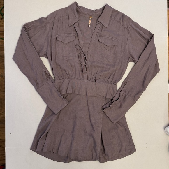 Free People Dresses & Skirts - Free People Women's Maxwell Sporty Mini Dress Size Small Petite Purple